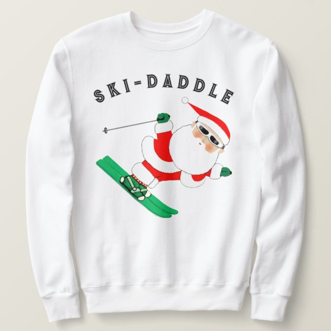 Moletom Esqui Esquiando Natal Feriado  (Frente do Design)