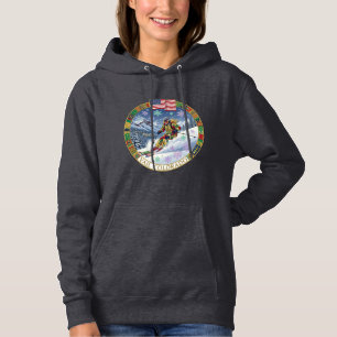 Moletom Esqui Vail, Colorado, Mulher Esquiadora