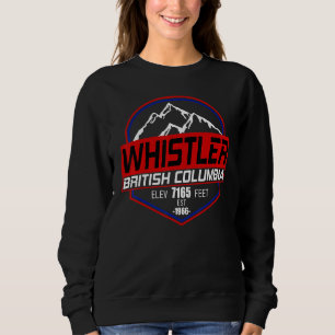 Moletom Esqui Whistler B C Canadá Esqui e Ciclismo de Mont