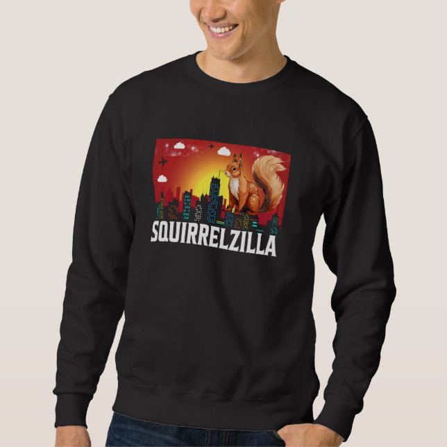 Moletom Esquilo de Amante de os animais de Squirrelzilla E (Frente)