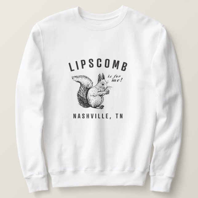 Moletom Esquilos de Lipscomb Crewneck (Frente do Design)