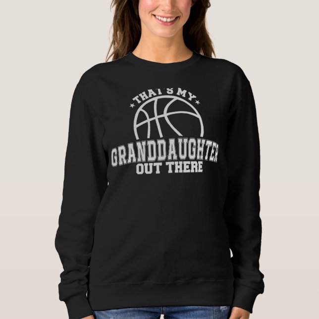 Moletom Essa é minha neta lá fora, basquete (Frente)