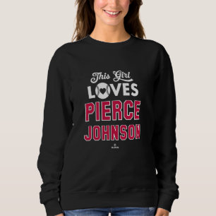 Moletom Essa garota ama Pierce Johnson Atlanta Baseball ML