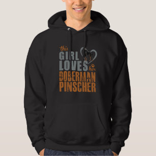 Moletom Essa Menina Ama Seu Doberman Pinscher Especialment