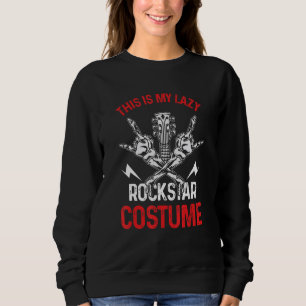 Moletom Esse É Meu Fantástico Traje de Rockstar Preguiçoso