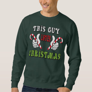 Moletom Esta cara ama a camisola feia do Natal do Natal