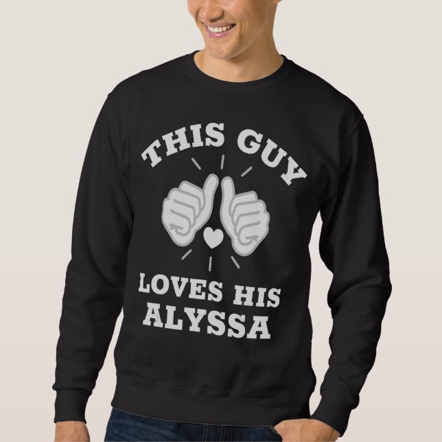 Moletom Esta Cara Ama Sua Alyssa (Frente)