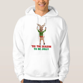 Moletom "Esta É A Época De Jolly Reindeer Hoodie