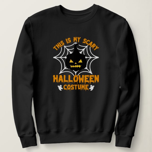 Moletom Esta é a minha fantasia de Halloween (Frente do Design)