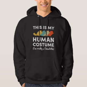 Moletom Esta é a minha fantasia humana eu sou muito hallow