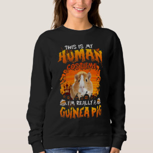 Moletom Esta é a minha fantasia humana. Sou mesmo um porco