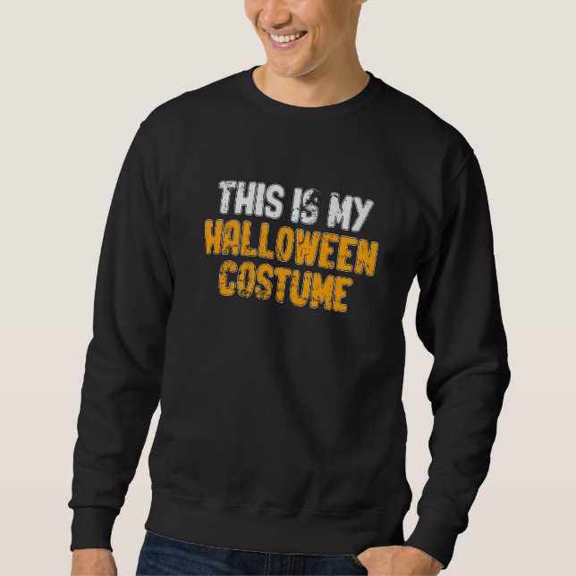 Moletom Esta É A Minha Festa De Costume De Halloween (Frente)