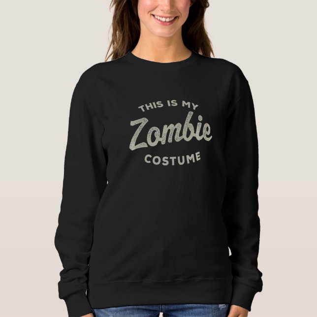Moletom Esta É A Minha Figurinha De Zombie No Último Minut (Frente)