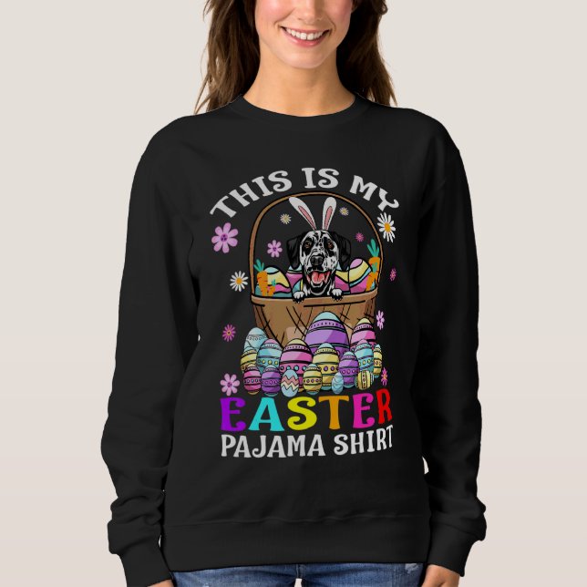 Moletom Esta É A Minha Páscoa Pajama Dalmaciano Ovos (Frente)