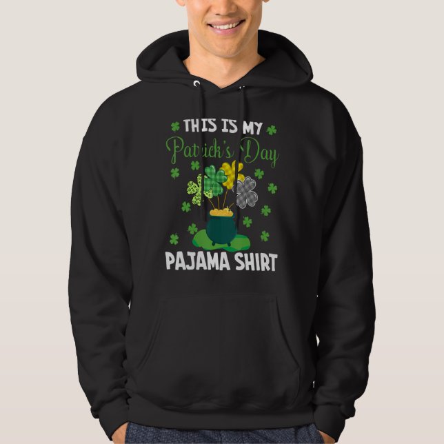Moletom Esta É A Minha Rua Patrick S Day Pajama Engraçada  (Frente)
