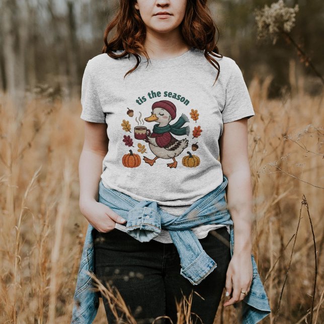 Moletom Esta é a temporada, Autumn Goose Pumpkin Spice Pri (Criador carregado)