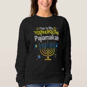 Moletom Esta É Minha Menorah Pajamakah de Hanukkah Chanuka