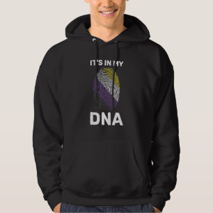 Moletom Está Em Meu Dna Não Binário Sinalizador Agender Lg
