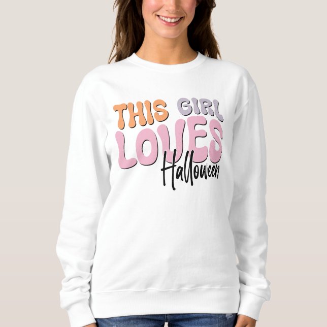 Moletom Esta Menina Adora Halloween (Frente)