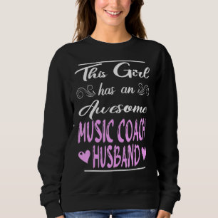 Moletom Esta Menina Tem Um Espetacular Treinador De Música