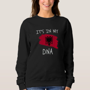 Moletom Está no meu DNA Bandeira da Albânia Raízes Albanes