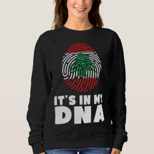 Moletom Está no meu DNA Bandeira do Líbano Orgulho Líbano