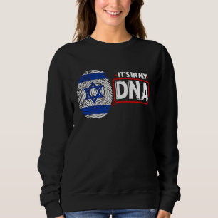 Moletom Está No Meu DNA Bandeira Nacional Israelense Patri