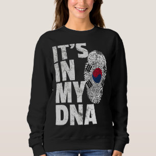 Moletom Está no meu Dna Coreia do Sul Bandeira Souvenir