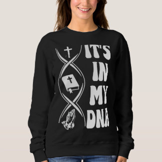Moletom Está no meu DNA, Cross, Bíblia Verse, Reze, Christ