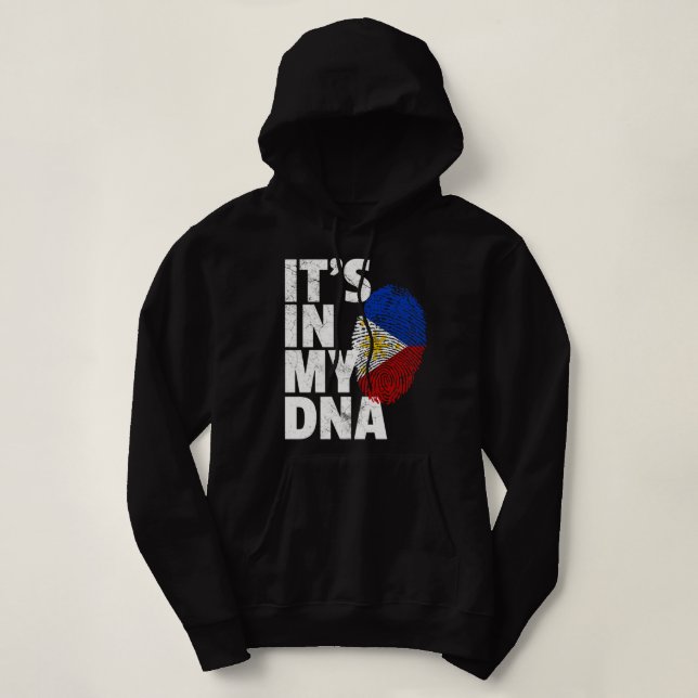 Moletom ESTÁ NO MEU DNA Filipino Filipinas, Bandeira Nacio (Frente do Design)