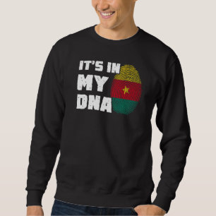 Moletom Está no meu DNA impressão digital da bandeira dos