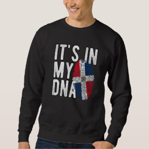 Moletom está no meu DNA República Dominicana bandeira Impr