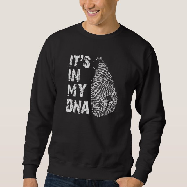 Moletom Está no meu DNA Sri Lanka Map de Impressão Digital (Frente)