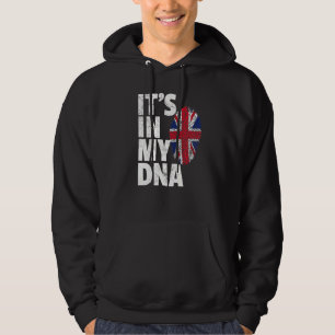 Moletom Está no meu Dna Uk England Union Jack Flag
