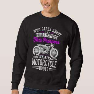 Moletom Esta Princesa Veste Botas De Motocicleta Não Vidro
