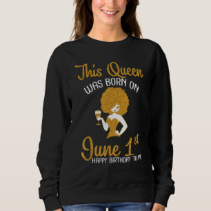 Moletom Esta Rainha Foi Nascer No Dia 14 De Junho Feliz An