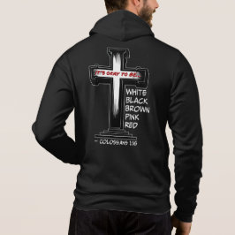 Moletom "Está tudo bem ser qualquer cor" Cross Hoodie