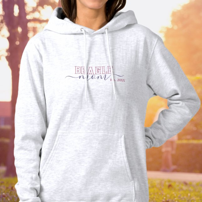 Moletom Estabelecida Mãe Beagle Varsity Script (Criador carregado)