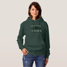 Estada selvagem, o Hoodie das mulheres, floresta