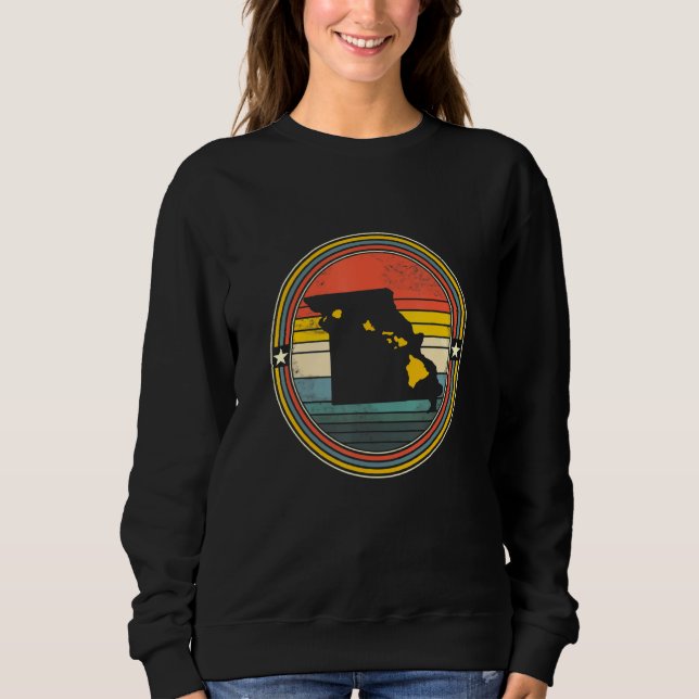 Moletom Estado do Missouri Hawaii Roots Origine State Map  (Frente)
