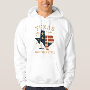 Moletom Estado do Texas Lone Star - Símbolo de Força e Ide