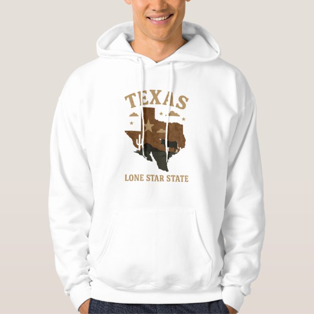 Moletom Estado do Texas Lone Star - Um tributo à independê (Frente)
