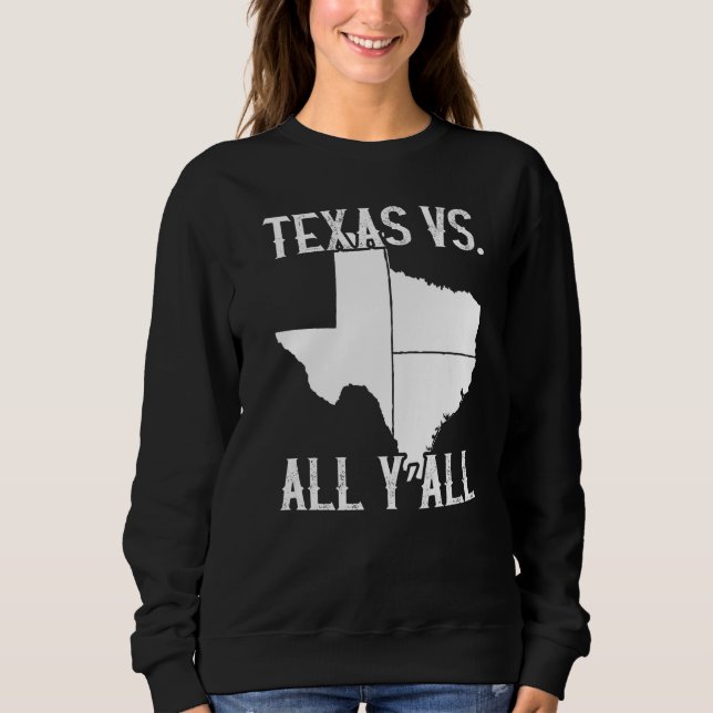 Moletom Estado do Texas Pride Texas Vs All Y (Frente)