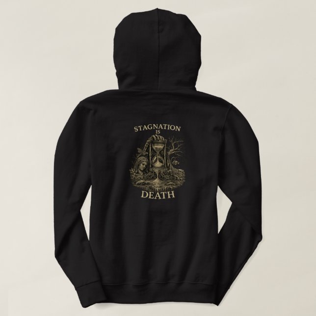 Moletom Estagnação é Morte (Verso do Design)