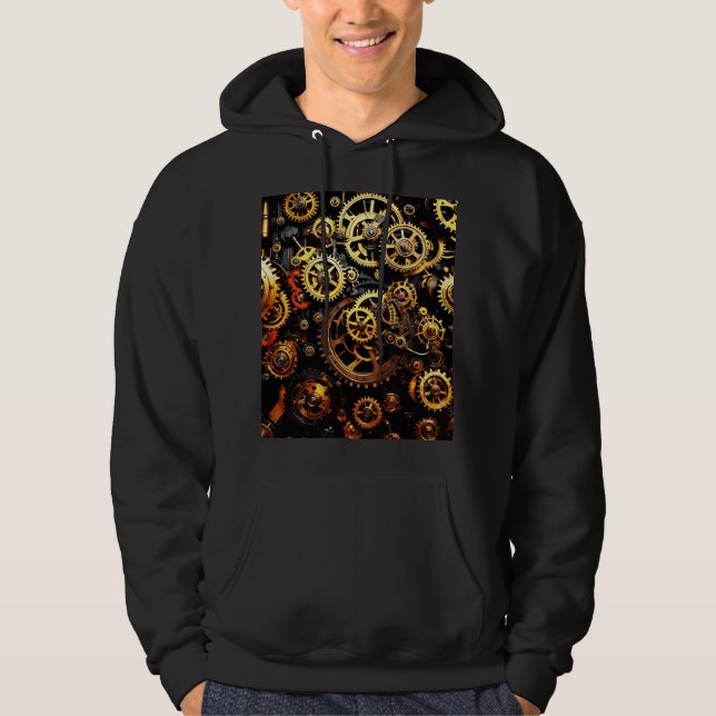 Moletom Estampunk Clockwork Gears 1004 (Frente)
