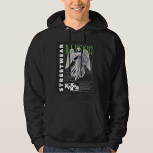Moletom Estátua de Anjo Urbano Ilusão Streetwear Masculino