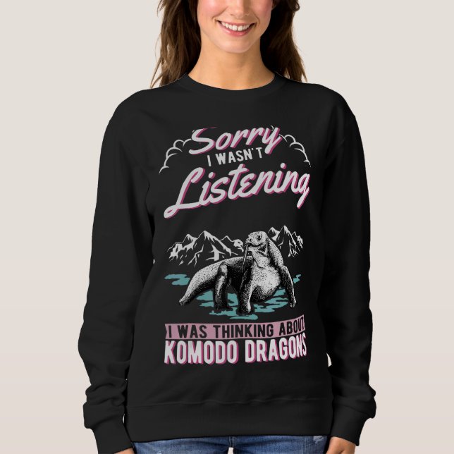 Moletom Estava Pensando Em Dragões Komodo (Frente)