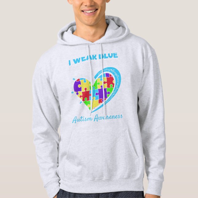 Moletom Este design de Consciência Autismo é para aqueles  (Frente)