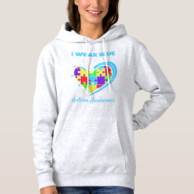 Moletom Este design de Consciência Autismo é para aqueles  (Frente)