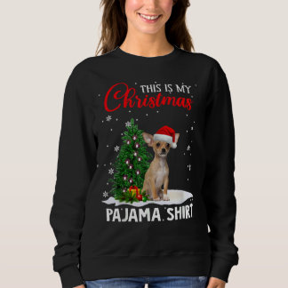 Moletom Este É Meu Cachorro De Natal Do Pajama Chihuahua X